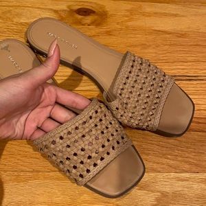 Marc Fisher Rockstud Woven Sandals